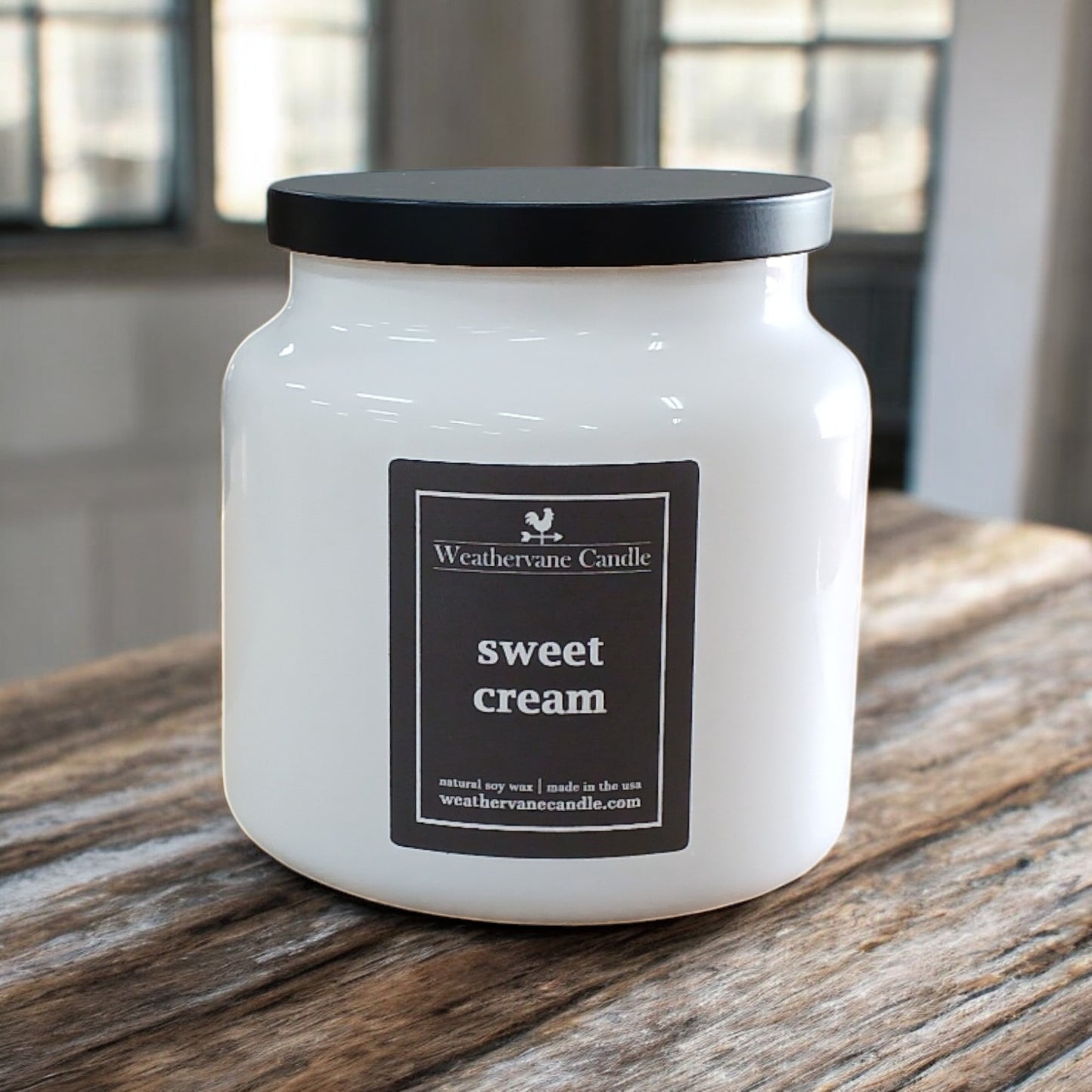 Sweet Cream Porchlight Apothecary Jar Candle (16oz)