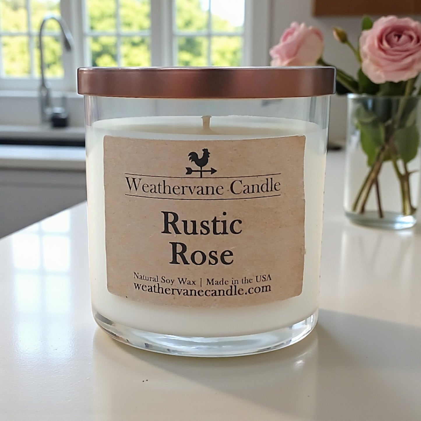 Rustic Rose Homestead Candle Tumbler (8.5oz)
