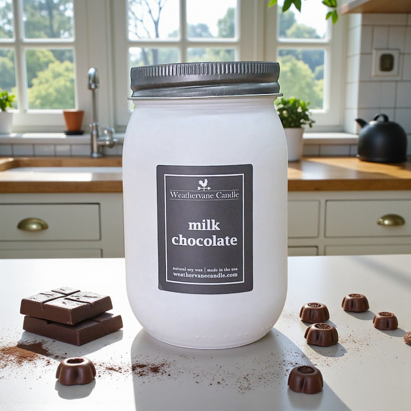 Milk Chocolate Porchlight Canning Jar Candle (12.5oz)