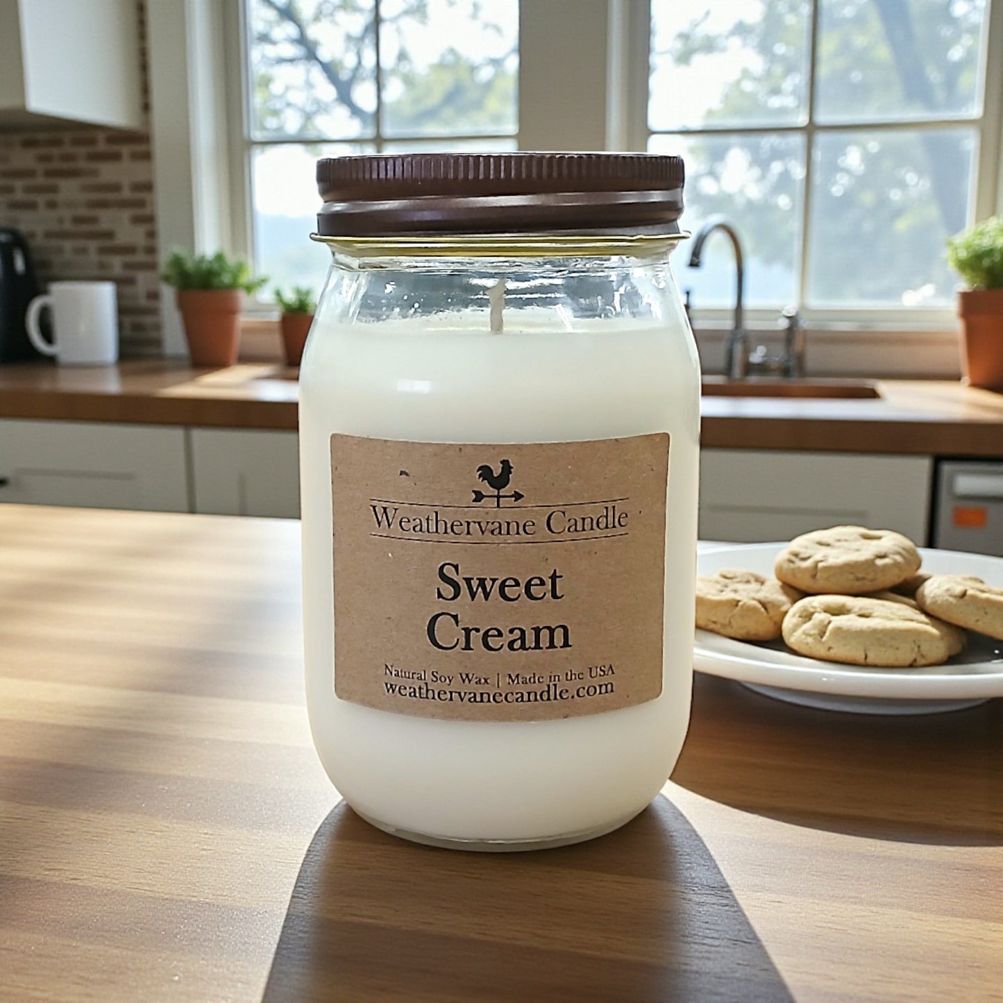 Sweet Cream Homestead Canning Jar Candle (12.5oz)