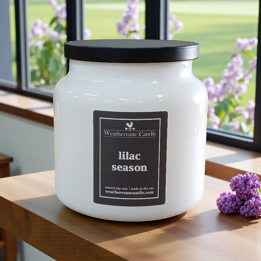 Lilac Season Porchlight Apothecary Jar Candle (16oz)