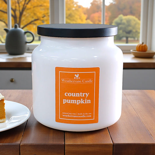 Country Pumpkin Backroads Apothecary Jar Candle (16oz)