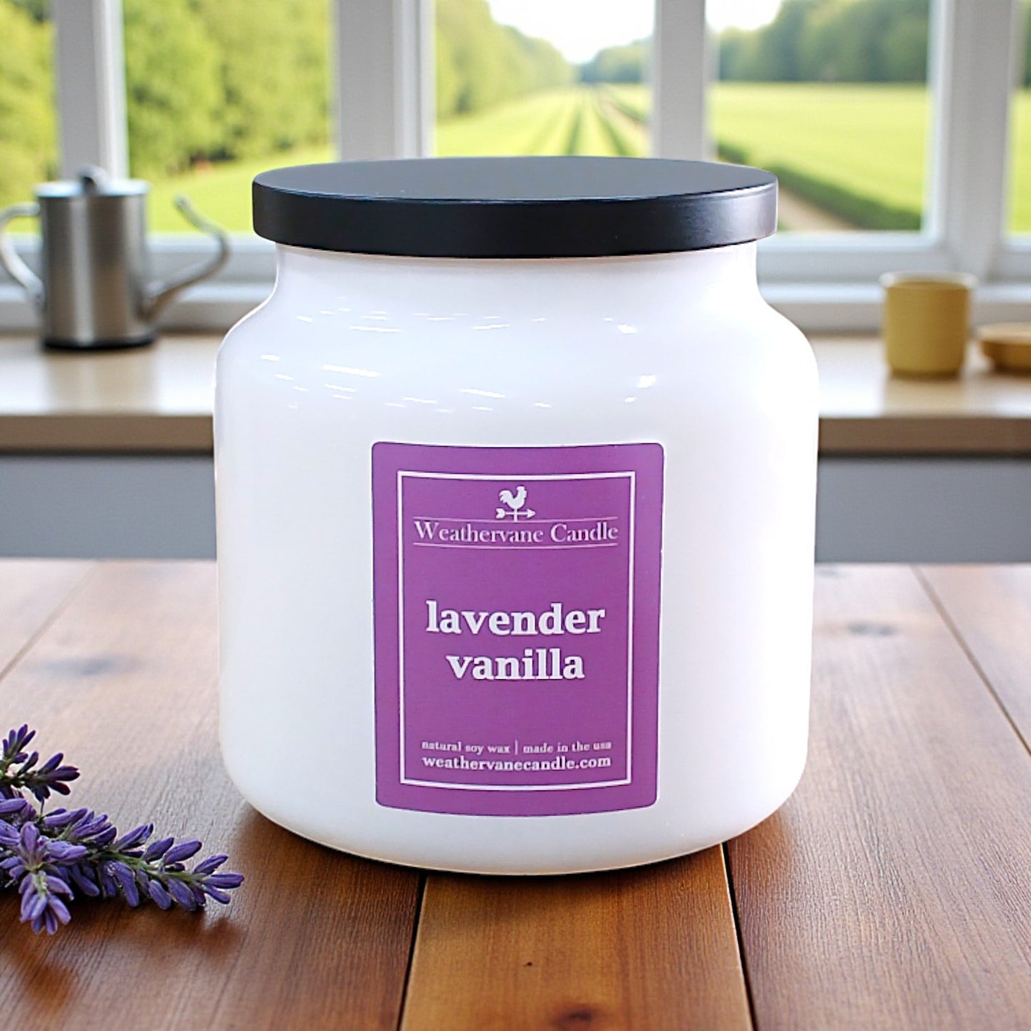 Lavender Vanilla Backroads Apothecary Jar Candle (16oz)