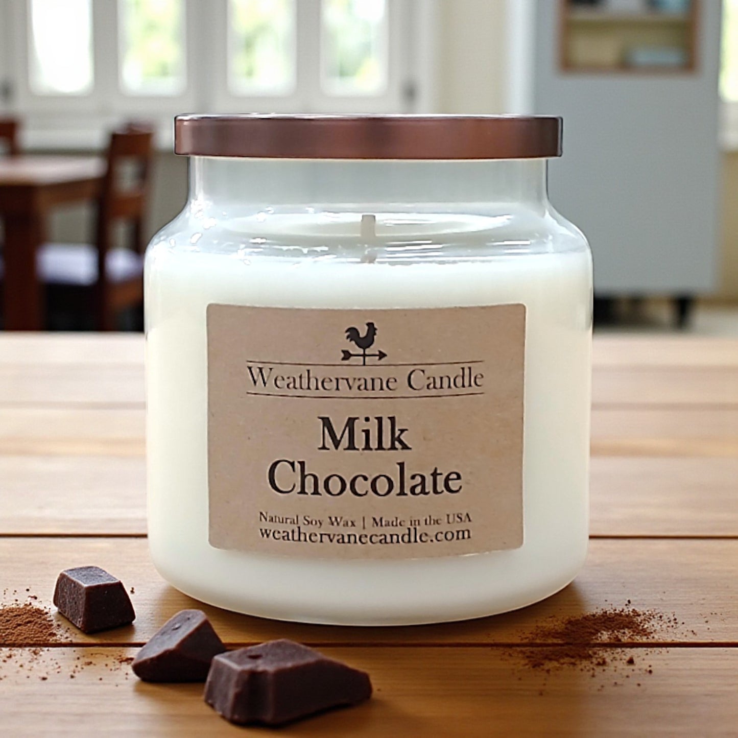 Milk Chocolate Homestead Apothecary Jar Candle (16oz)