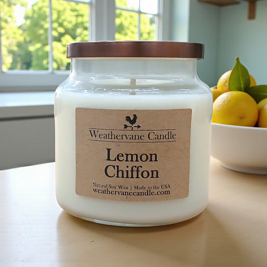 Lemon Chiffon Homestead Apothecary Jar Candle (16oz)