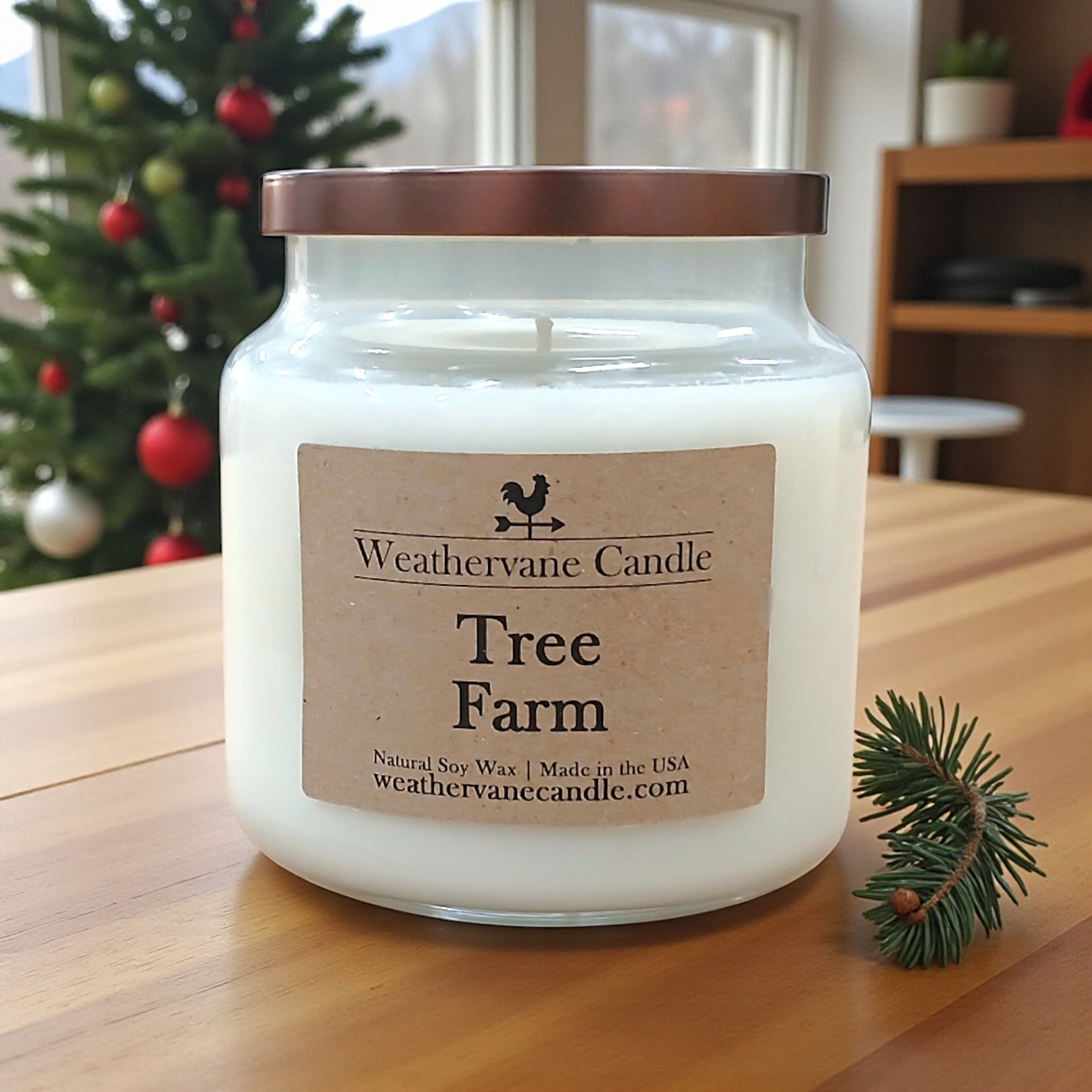 Tree Farm Homestead Apothecary Jar Candle (16oz)