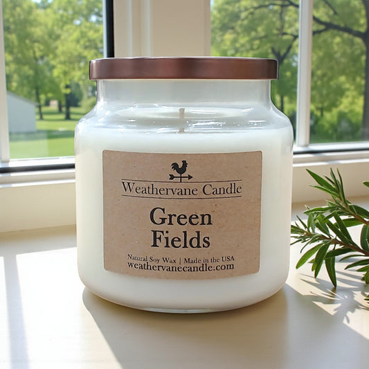 Green Fields Homestead Apothecary Jar Candle (16oz)