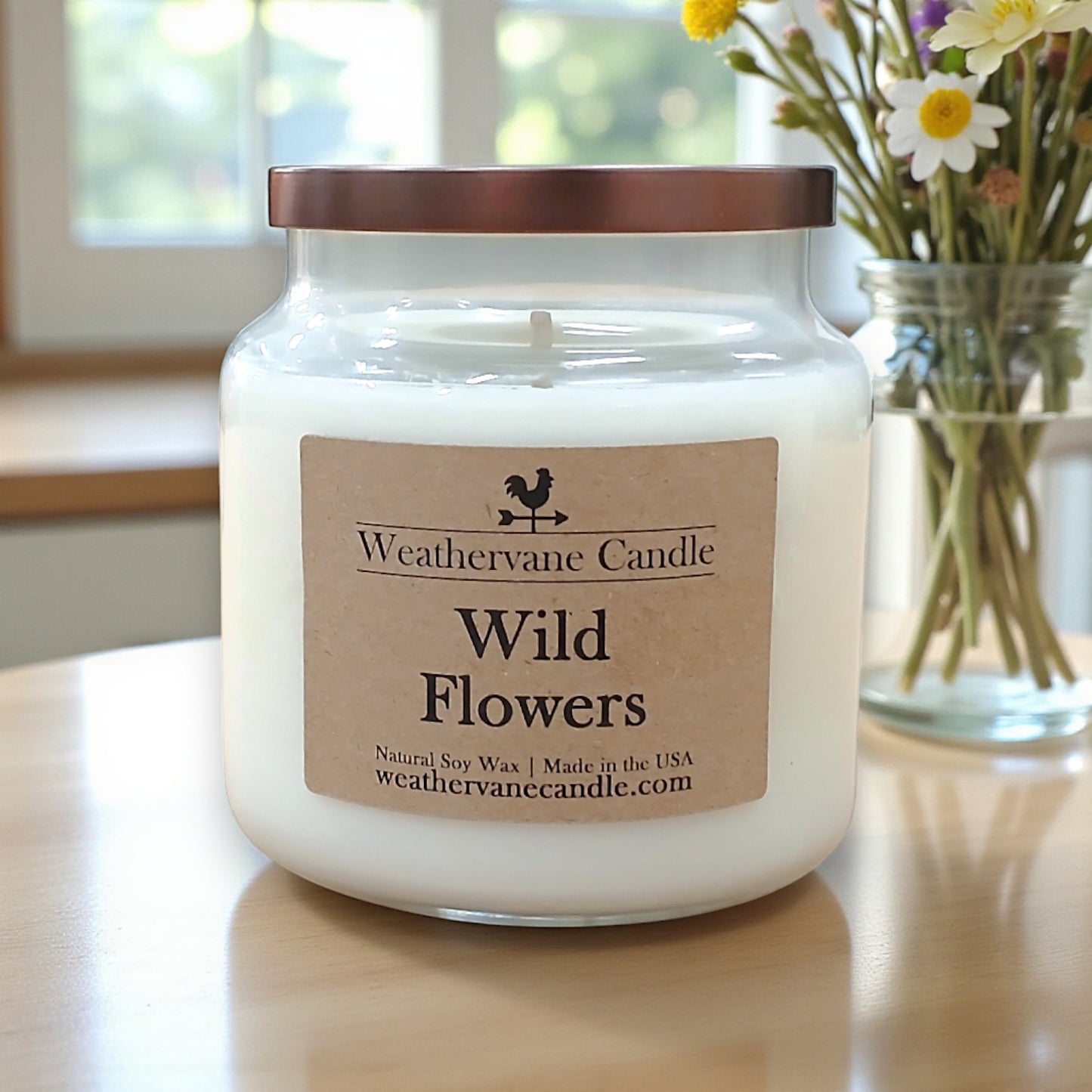 Wild Flowers Homestead Apothecary Jar Candle (16oz)