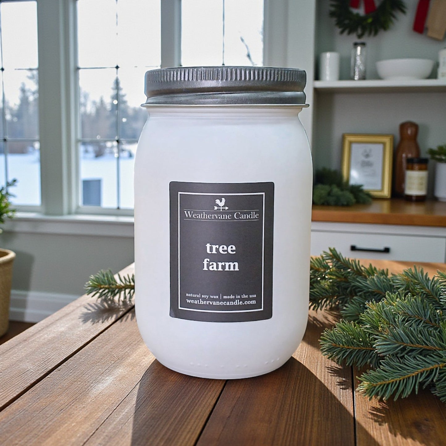 Tree Farm Porchlight Canning Jar Candle (12.5oz)