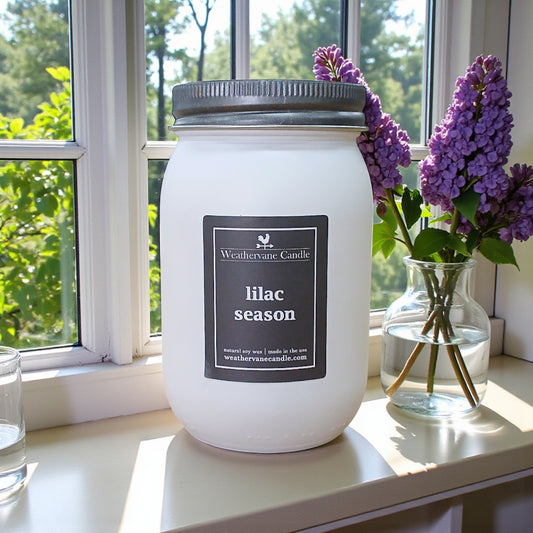 Lilac Season Porchlight Canning Jar Candle (12.5oz)