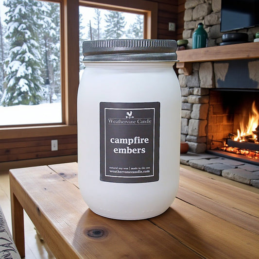 Campfire Embers Porchlight Canning Jar Candle (12.5oz)