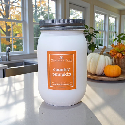 Country Pumpkin Backroads Canning Jar Candle (12.5oz)