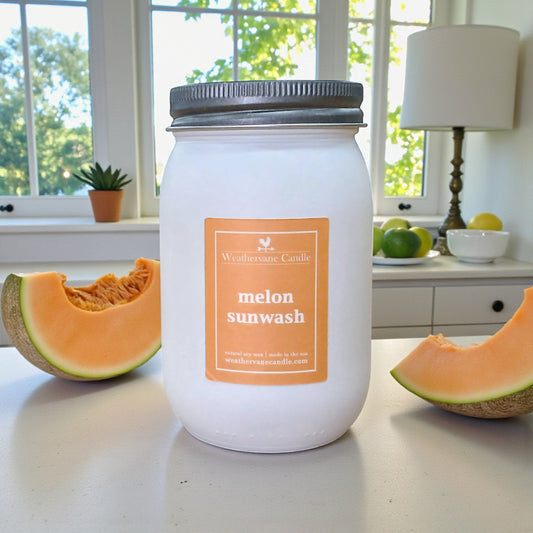 Melon Sunwash Backroads Canning Jar Candle (12.5oz)