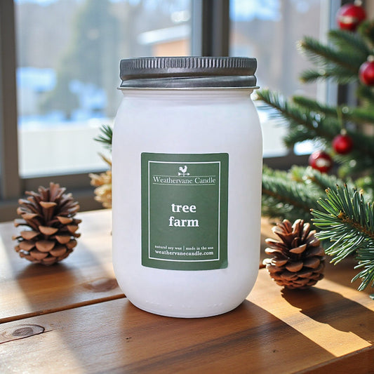 Tree Farm Backroads Canning Jar Candle (12.5oz)