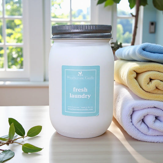 Fresh Laundry Backroads Canning Jar Candle (12.5oz)