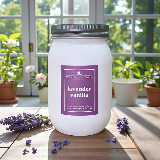 Lavender Vanilla Backroads Canning Jar Candle (12.5oz)