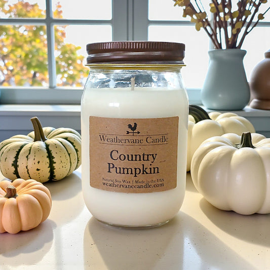 Country Pumpkin Homestead Canning Jar Candle (12.5oz)
