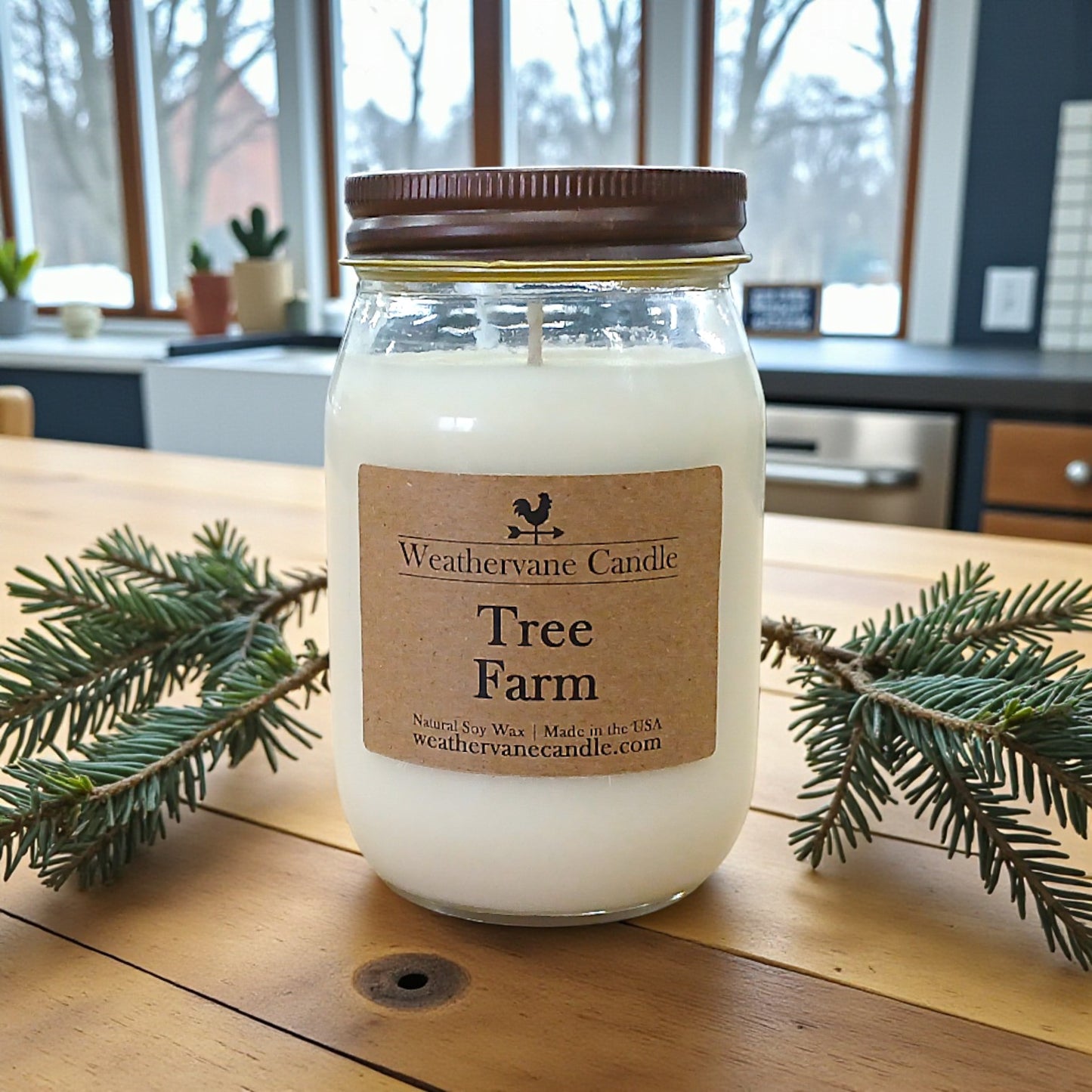Tree Farm Homestead Canning Jar Candle (12.5oz)
