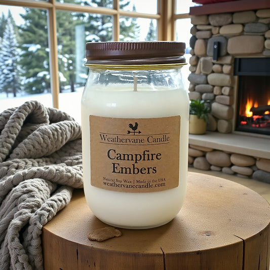 Campfire Embers Homestead Canning Jar Candle (12.5oz)