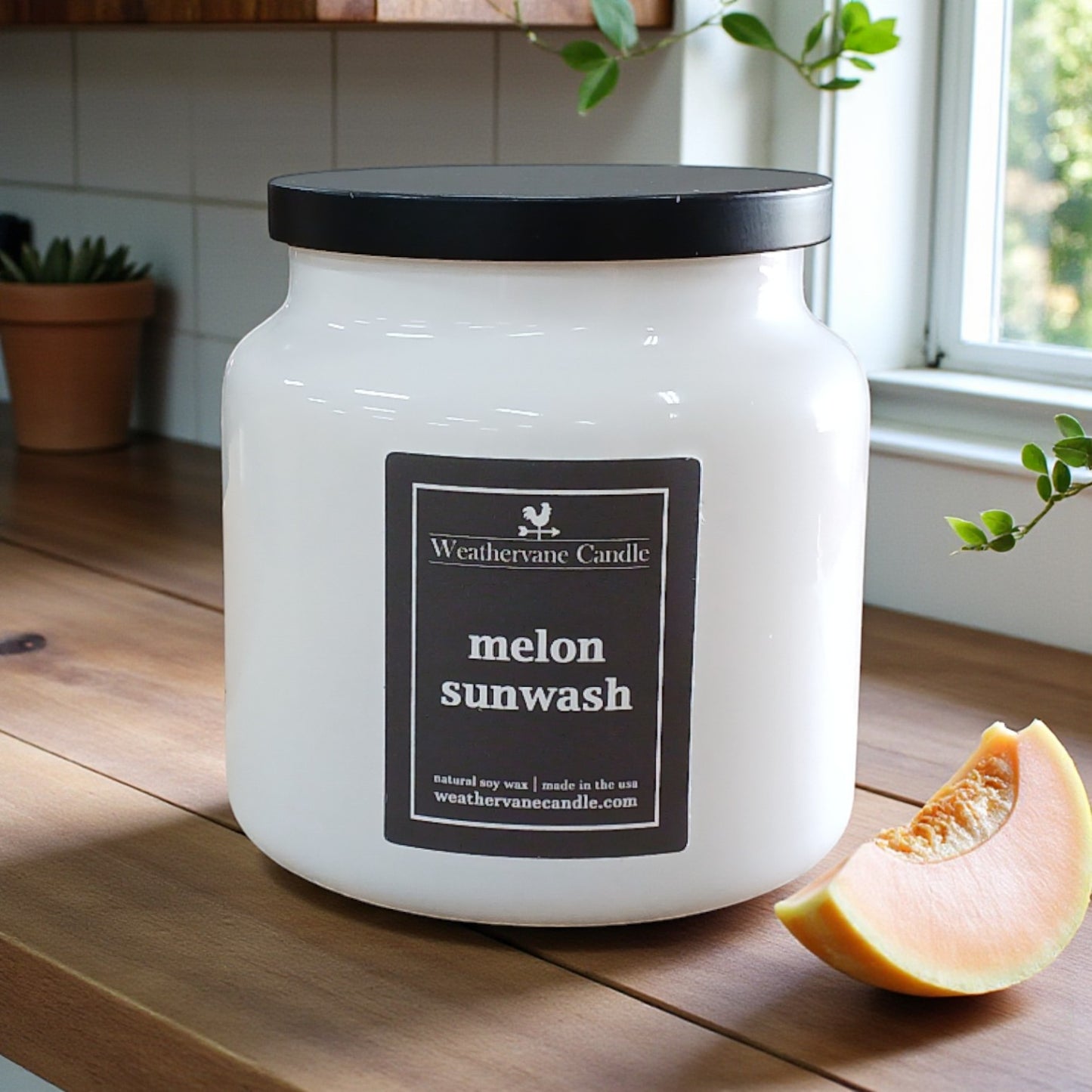 Melon Sunwash Porchlight Apothecary Jar Candle (16oz)