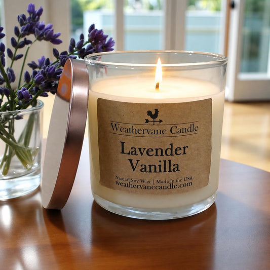 Weathervane Candle 8.5oz | Hand-made Farmhouse Candle | Rustic Home Decor | Clean Burning Soy Wax | Light Where You Belong