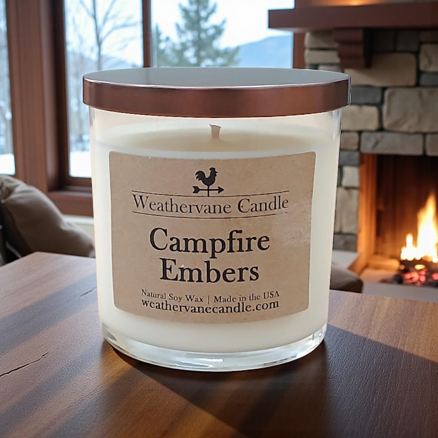 Weathervane Candle 8.5oz | Hand-made Farmhouse Candle | Rustic Home Decor | Clean Burning Soy Wax | Light Where You Belong